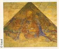 Les secrets des cathedrales, p 17, Avignon, Fresque de Martini visible au Palais des Papes